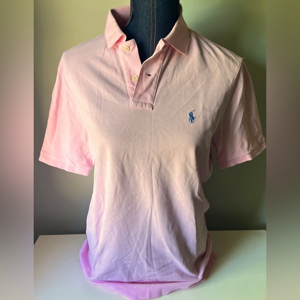 Polo Ralph Lauren Pink Pique Classic Fit Polo Size Small
